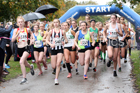 Womens under-17s 3 Stage Relay, 2018 ERRA 6 and 4 Stage and Youngsters Relays. Photo:  David T. Hewitson/Sports for All Pics